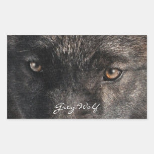 GRAY WOLF EYES Stickers de soutien à la faune