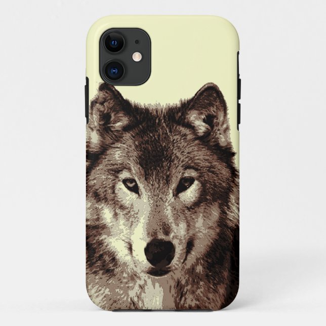 Gray Wolf iPhone 5 Coque (Dos)