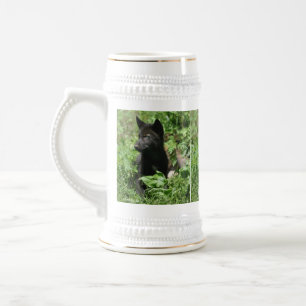 Gray Wolf Pup Wildlife Photoshop Mug
