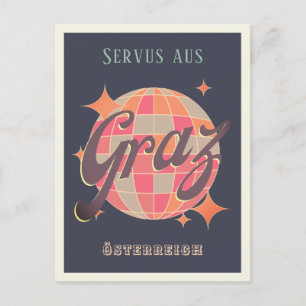 Graz Österreich Autriche Retro Carte Postale Vinta