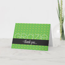 Grazie - Merci tellement vraiment carte