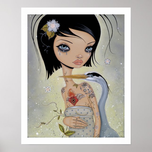 Great Blue Heron Poster (Devant)