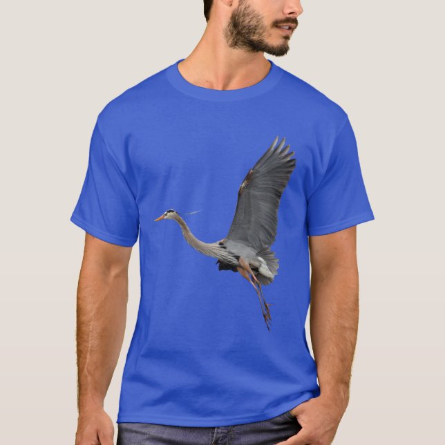 GREAT BLUE HERON Wildlife T-Shirt (Devant)