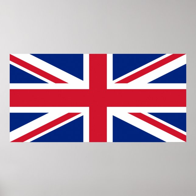 Great Britain Flag UK Poster United Kingdom (Devant)