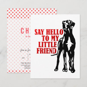 Great Dane amusant enfants fêtes Invitations