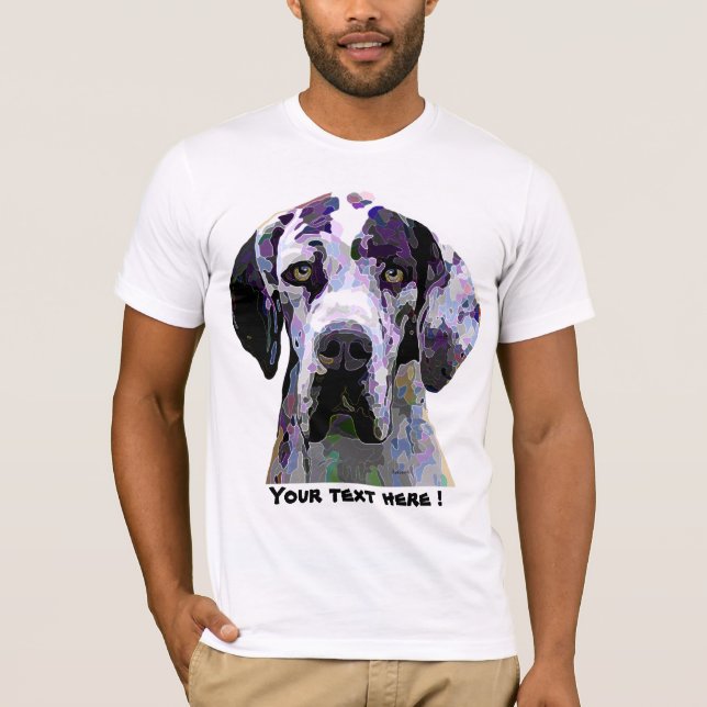 Great dane brillant le T-shirt de couleurs (Devant)