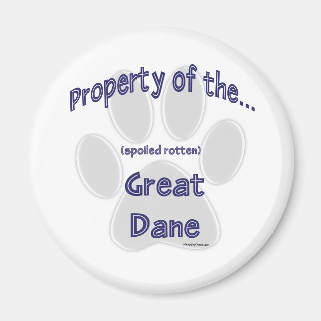 Great Dane, propriété - Magnet (Devant)