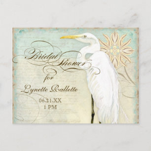 Great Egret Coastal Beach - Carte postale Fête des
