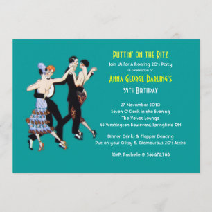 GREAT GATSBY - Invitations du Fête des Flapper