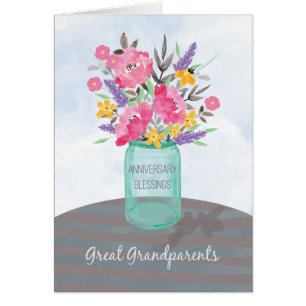 Great Grandparents Anniversary Blessings Jar Vase
