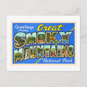 Great Smoky Mountains Carte postale Vintage