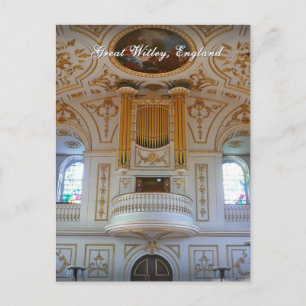 Great Witley Church, carte postale britannique