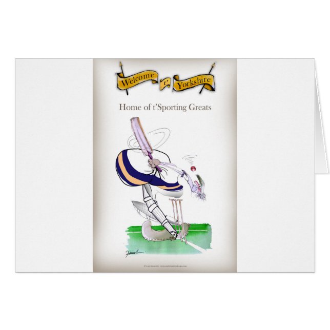 Greats sportifs de cricket de Yorkshire d'amour ' (Devant horizontal)