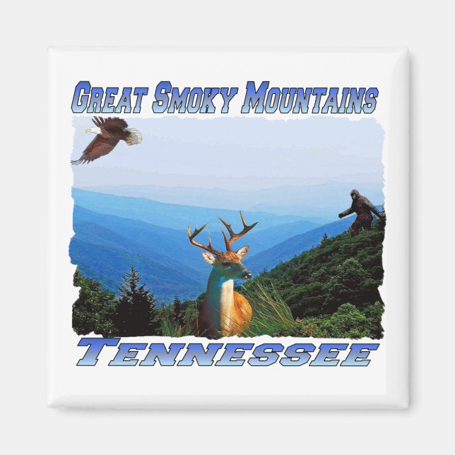 GreatSmokeyMountainsTennessee Magnet ou Dessous de (Devant)