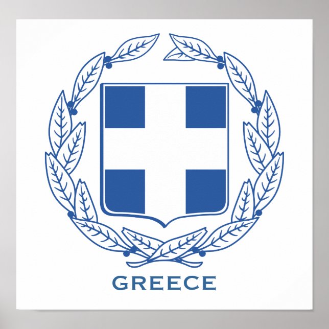 GRÈCE- Affiche sur les armoiries (Devant)