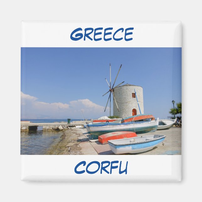 Grèce Corfou Magnet (Devant)