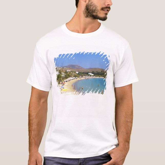 Grèce, île de Paros, Krios Beach vue d'en haut (Devant)