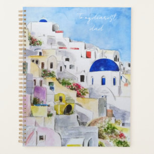 Grèce paysage arts de voyage Oia Fira