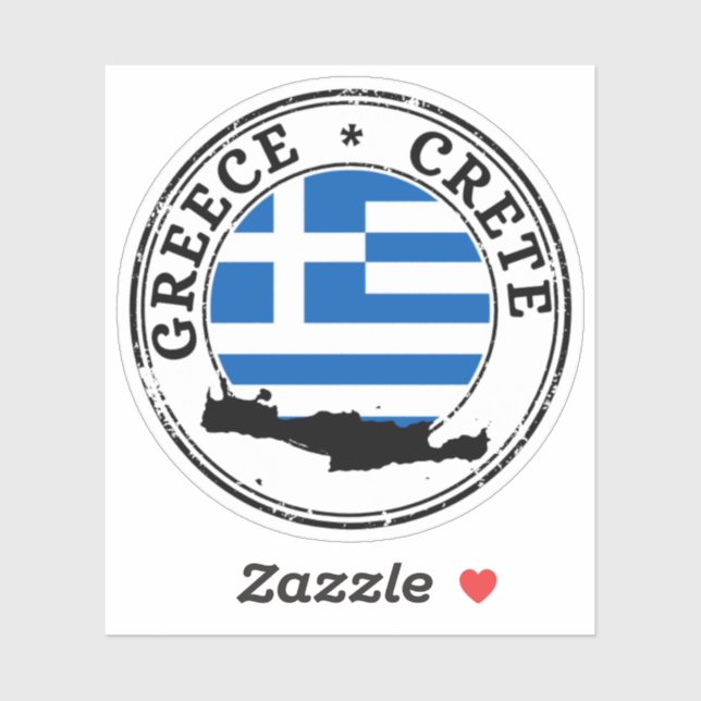 Grèce Sticker Drapeau Rond Pour Portable Book... (Feuille)