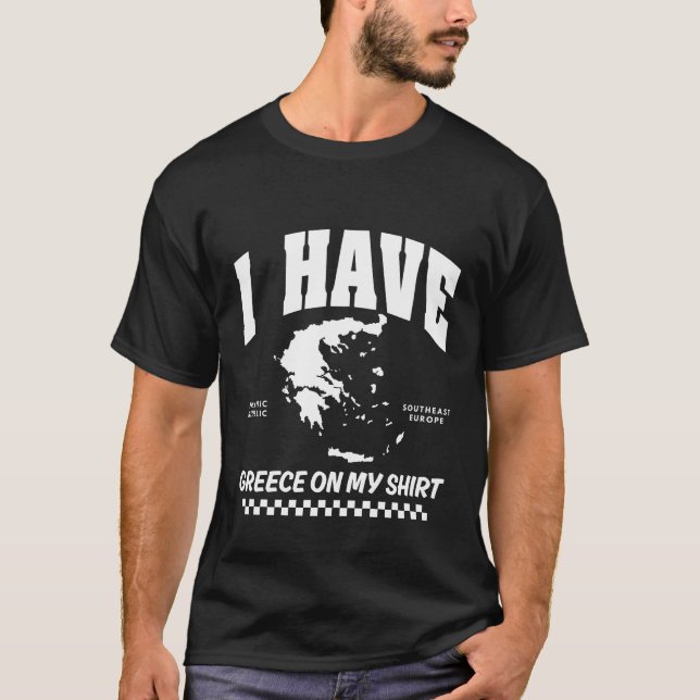 Grèce sur mon t-shirt (Devant)