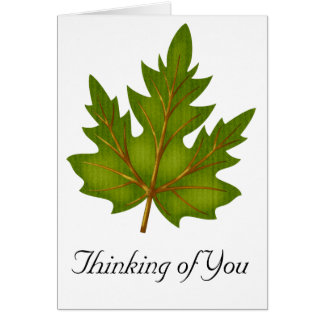 Green 2 Leaf Penser à votre conception de carte