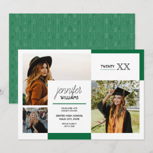 Green 3 Faire-part de diplôme photo