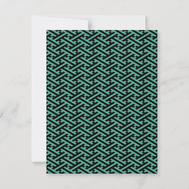 Green and Black Sayagata Pattern (Devant)
