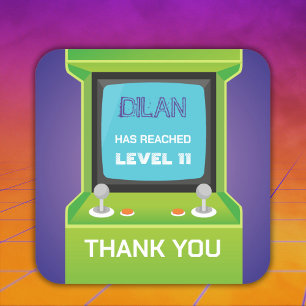 Green arcade gamer merci Sticker