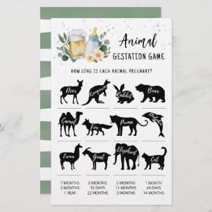 Green Baby est en train de brasser animal Gestatio