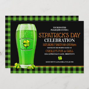 Green Beer St. Patricks Day fêtes Invitations