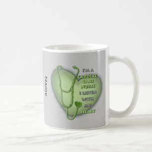 Green Cardiac Care Nurse Mug