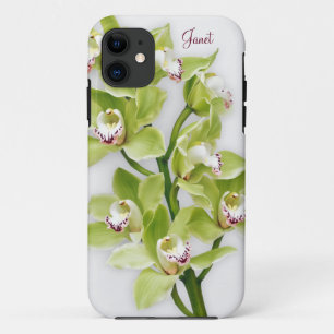Green Cymbidium Orchid Floral iPhone 5 Coque