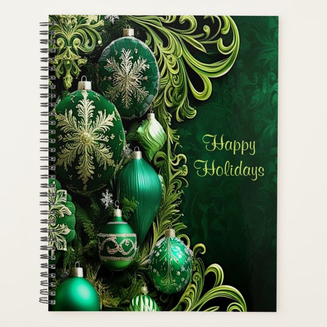 Green Decorative Ornaments Holiday (Devant)