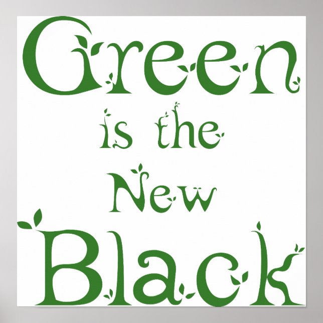 Green est le nouvel affiche noire (Devant)