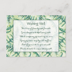 Green Ferme Mariage Wishing Well Cartes