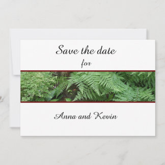 Green Fern Flat Enregistrer La Carte Date