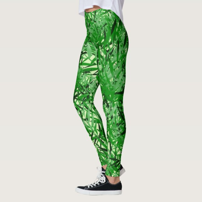 Green Fern Ladies Leggings (Gauche)
