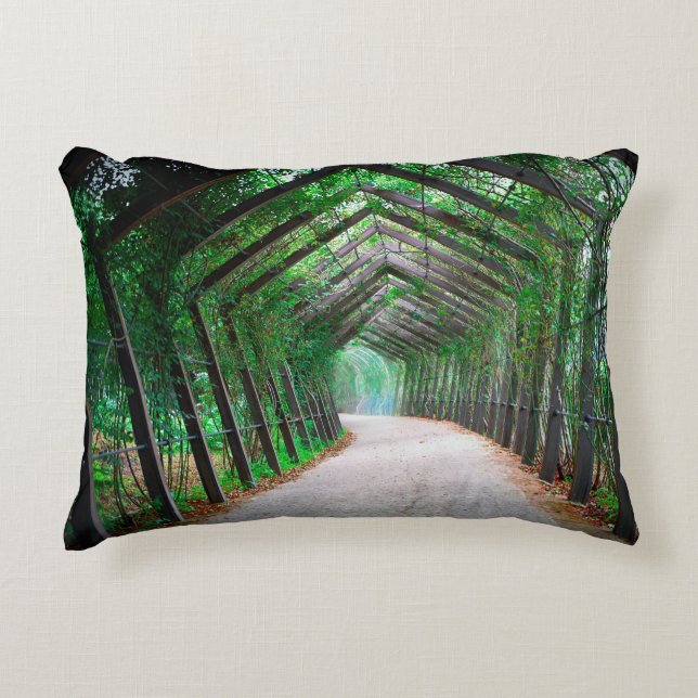 Green Garden Pathway Lumbar Design Coussin (Devant)