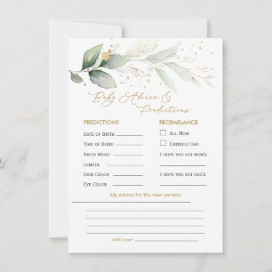 Green & Gold Foliage Bébé Prédiction et conseil