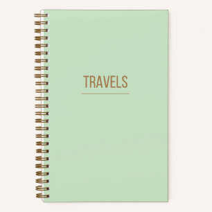Green & Gold Travel Journal