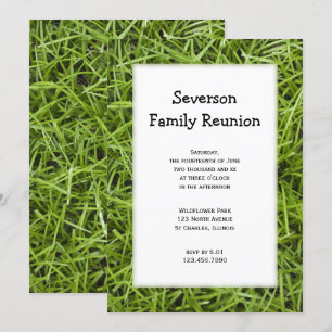 Green Grass Family Reunion Invitation