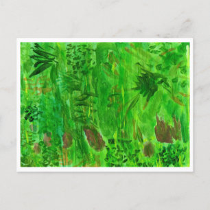 Green green grass dans le champ carte postale
