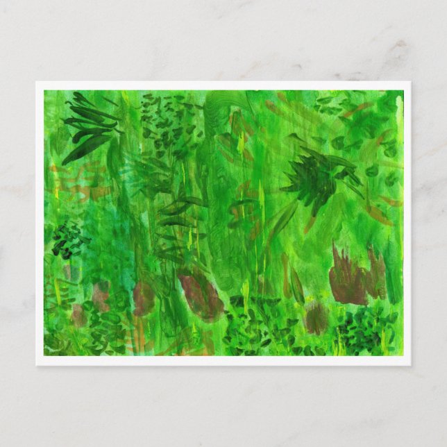 Green green grass dans le champ carte postale (Devant)