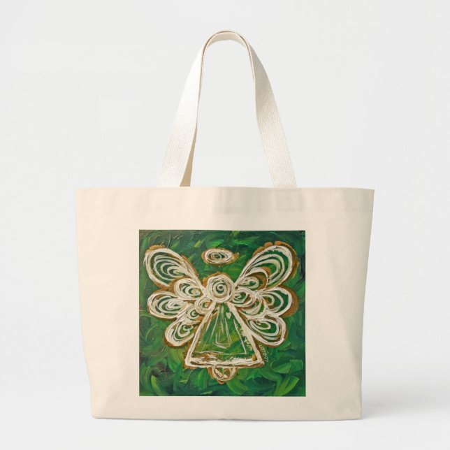 Green Guardian Angel Art Sac fourre-tout personnal (Devant)