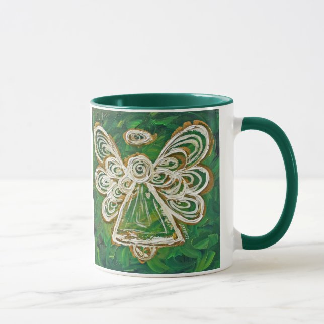 Green Guardian Angel Mug ou Cup (Droite)