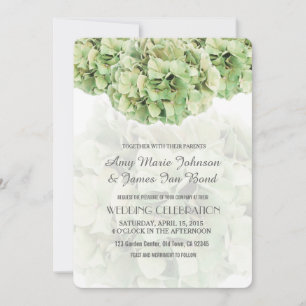 Green Hydrangea Spring Garden Invitations de maria