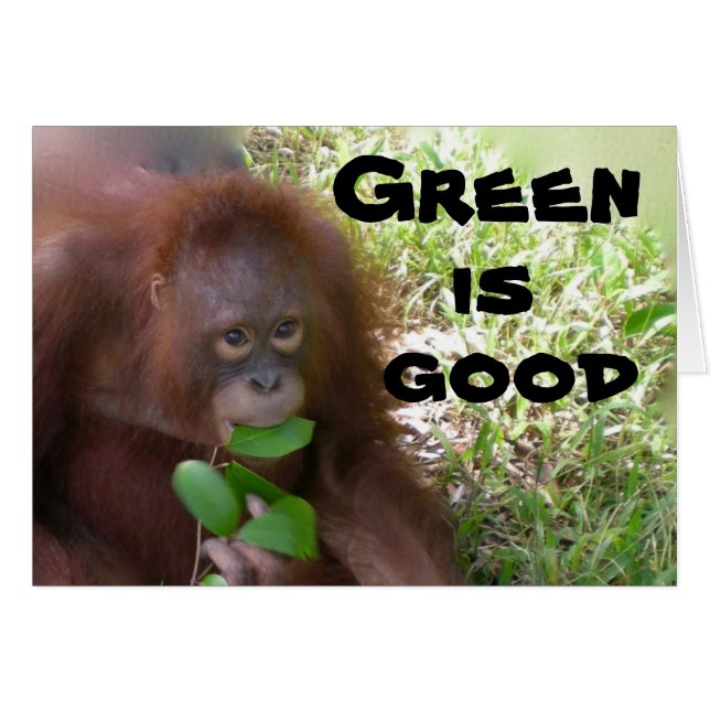 Green is Good card (Devant horizontal)