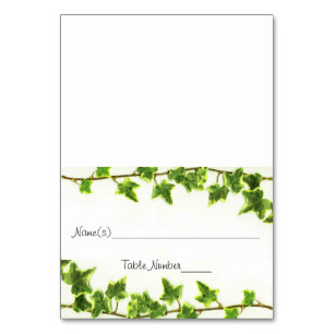 Green Ivy - Cartes Numéro de tableau d'escorte
