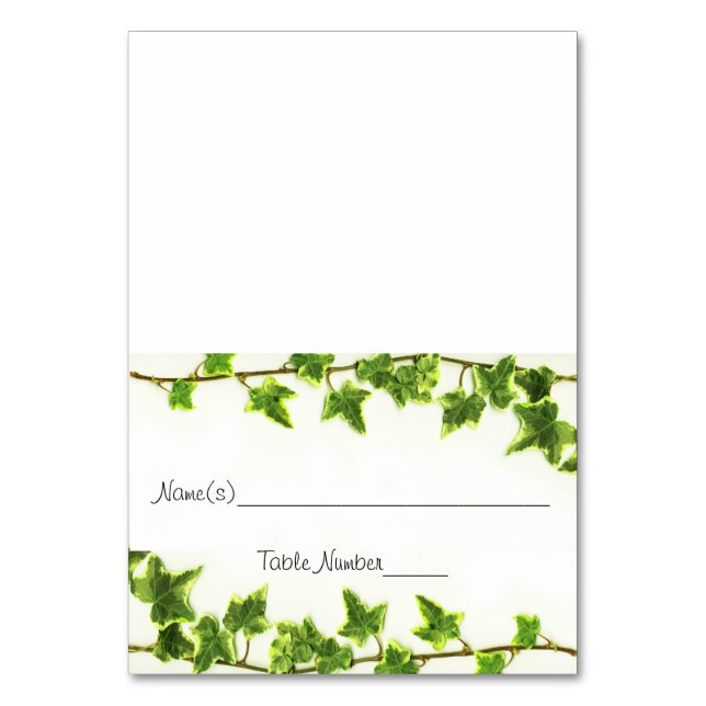 Green Ivy - Cartes Numéro de tableau d'escorte (Par défaut)