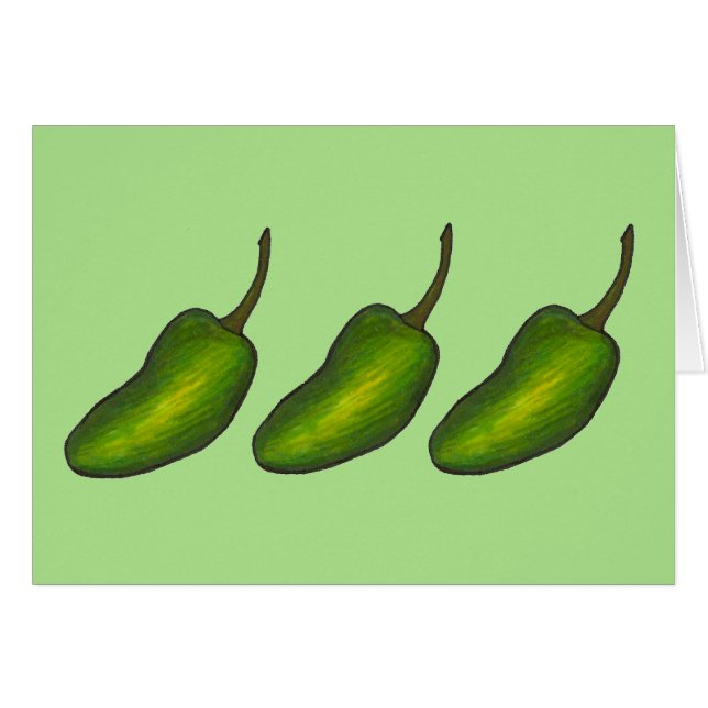 Green Jalapeno Peppers épicé chaud Vegetable (Devant horizontal)
